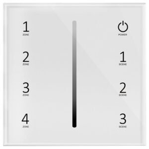 KYRA LED 4ZONE SINGLE COLOUR WALL MOUNTED CONTROLLER WHI