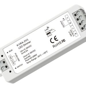 KYRA LED 12-48V SINGLE COOUR 1CHANNEL DIMMABLE RF RECIEVER WITH PUSH DIMMING