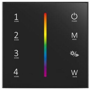 KYRA LED 4ZONE RGB / RGBW WALL MOUNTED CONTROLLER BLK