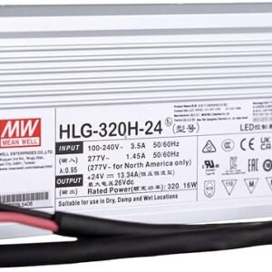 MEANWELL 320W, Constant Voltage Non Dimmable LED Driver,24VDC, IP67