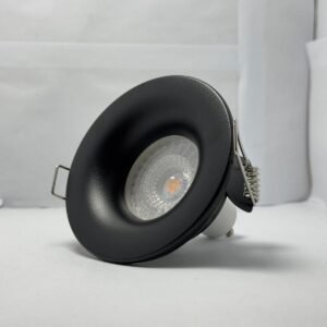 KYRA LED IP65 FIRE RATED FLUTED LED DOWNLIGHT SAND BLACK