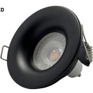 KYRA LED IP65 FIRE RATED FLUTED LED DOWNLIGHT SAND BLACK