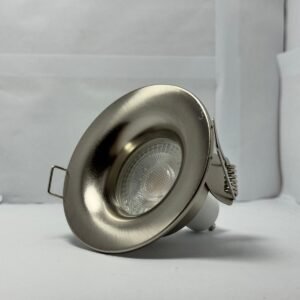 KYRA LED IP65 FIRE RATED FLUTED LED DOWNLIGHT SATIN NICKEL
