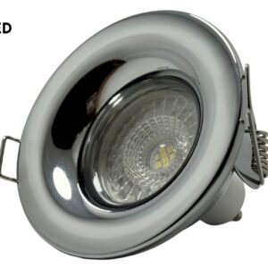 KYRA LED IP65 FIRE RATED FLUTED LED DOWNLIGHT CHROME