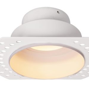 KYRA LED IP65 FIRE RATED ROUND PLASTER IN LED DOWNLIGHT SAND WHITE