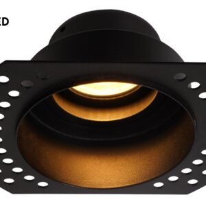 KYRA LED IP65 FIRE RATED ROUND PLASTER IN LED DOWNLIGHT SAND BLACK